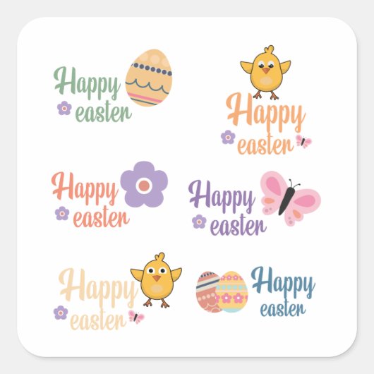 happy easter stickers (Devant)