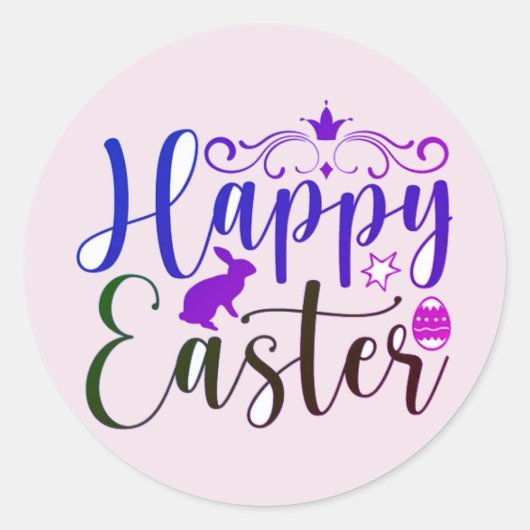 Happy Easter stickers or seals (Voorkant)