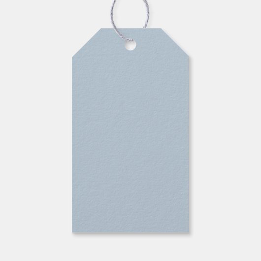 Happy Easter-stoffige blauwe aangepaste script sch Cadeaulabel (Achterkant)