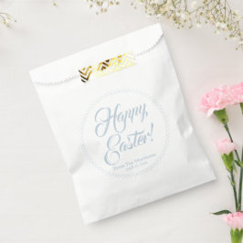 Happy Easter-stoffige blauwe harten aangepast scri Bedankzakje