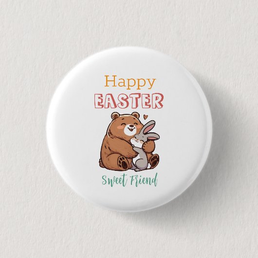 Happy Easter Sweet Friend Ronde Button 3,2 Cm (Voorkant)