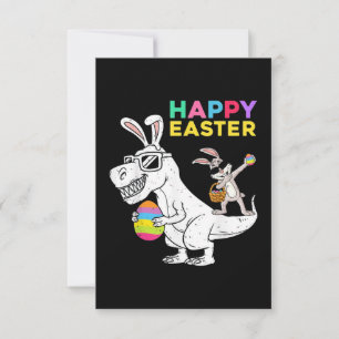 Happy Easter T Rex Dino Kaart