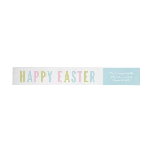 Happy Easter | Terugzendadres Wraparing (Individueel)