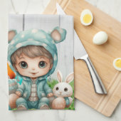 Happy Easter Theedoek (Quarter Fold)