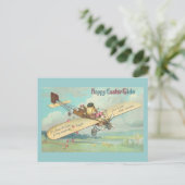 Happy Easter-Tide Fine Chick Pilot Feestdagenkaart (Staand voorkant)
