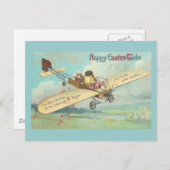 Happy Easter-Tide Fine Chick Pilot Feestdagenkaart (Voorkant / Achterkant)