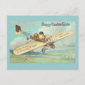 Happy Easter-Tide Fine Chick Pilot Feestdagenkaart