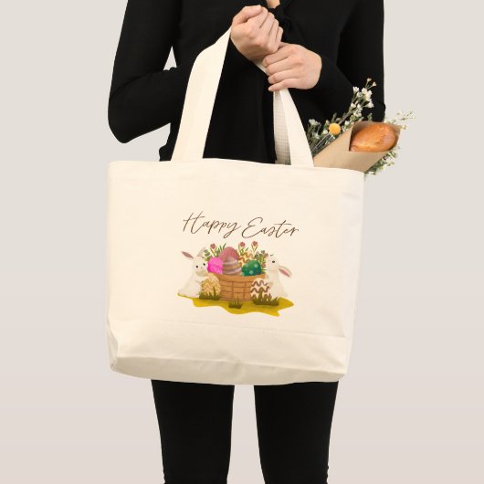 Happy Easter Tote Bag (Devant (produit))