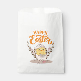 Happy Easter Treat Bag – Schattige kuiken in ei Bedankzakje