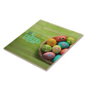 Happy Easter Tropical Beach Coastal Home Decor Tegeltje (Zijkant)