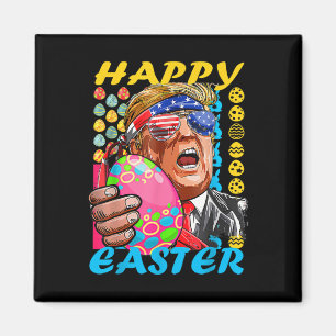 Happy Easter Trump Patriotic Bunny Flag Magneet