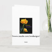 Happy Easter Tulips-kaart Feestdagen Kaart (Achterkant)