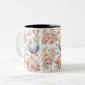 Happy easter tweekleurige koffiemok (Voorkant links)