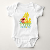 Happy Easter uit Elmo en Big Bird Romper (Voorkant)