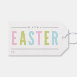 Happy Easter | Vakantie Cadeaulabel