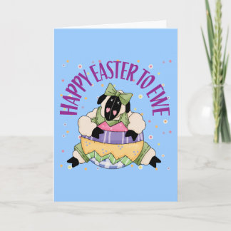 Happy Easter voor Ewe Feestdagen Kaart