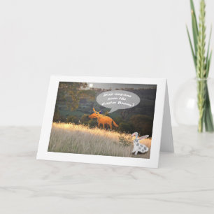 Happy Easter, Vos en Paashaas, humor Feestdagen Kaart