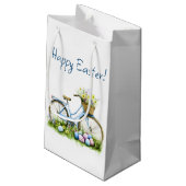 Happy Easter Watercolor Gift Bag Klein Cadeauzakje (Achterkant Gekanteld)