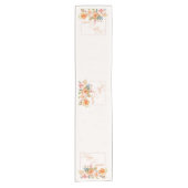 Happy Easter waterverf floral Short Table Runner Korte Tafelloper (Voorkant)