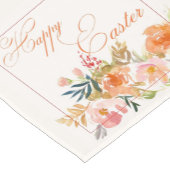Happy Easter waterverf floral Short Table Runner Korte Tafelloper (Hoek)