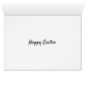 Happy Easter Wenskaart (Binenzijde Horizontaal (Onderkant))