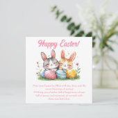 Happy Easter Wenskaart Feestdagenkaart (Staand voorkant)