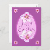 Happy Easter wenskaart voor vrienden en familie Feestdagenkaart (Voorkant / Achterkant)