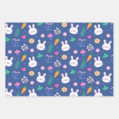 Happy Easter White Love Rabbit Inpakpapier Vel (Voorkant)