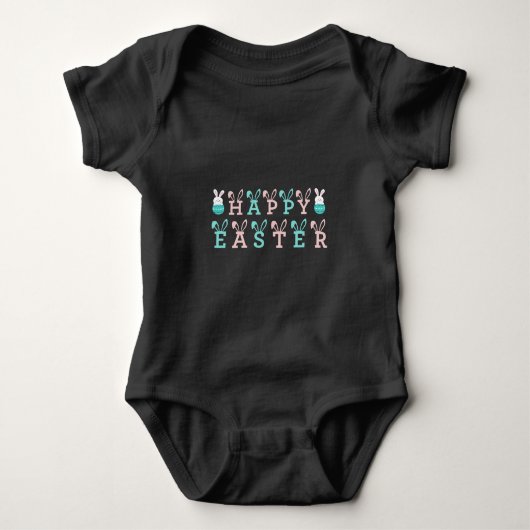 Happy Easter Wishes - Funny Bunny Easter Romper (Voorkant)
