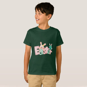Happy Easter Wishes - Funny Bunny Kisses T-shirt