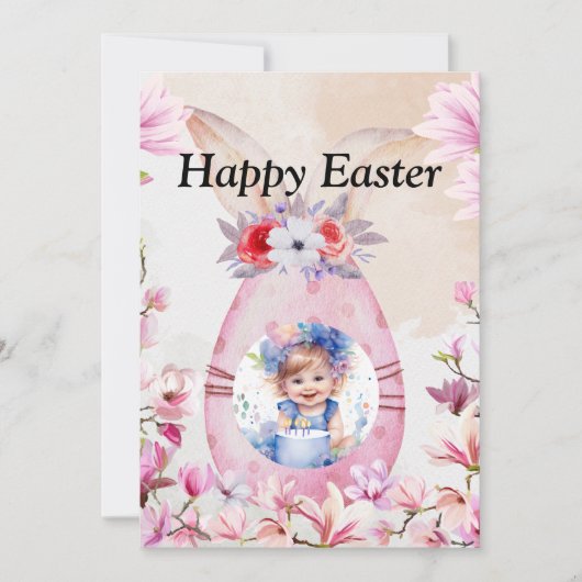 Happy Easter with photo Kaart (Voorkant)