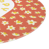 Happy Easter. Yellow Daffodils Spring Modern. Snijplank (Hoek)