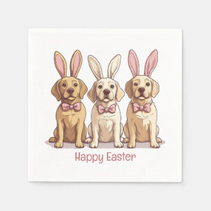 Happy Easter Yellow Labrador Retriever Dogs Servet