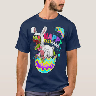 Happy Eastrawr Dinosaur Bunny Shirt, Kinder jongen T-shirt