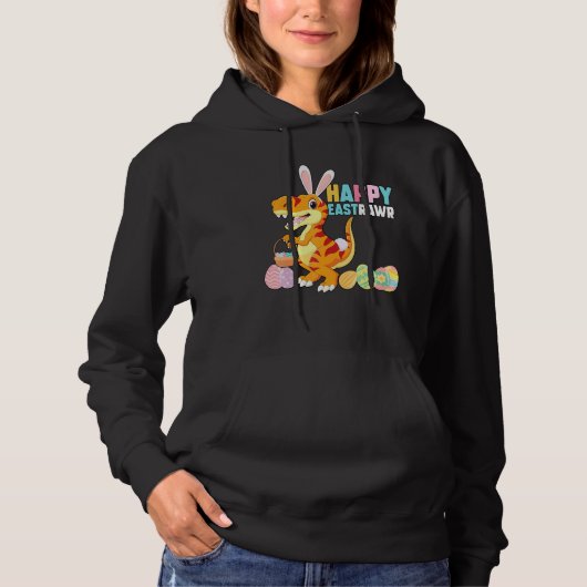 Happy Eastrawr Pasen Hoodie (Voorkant)