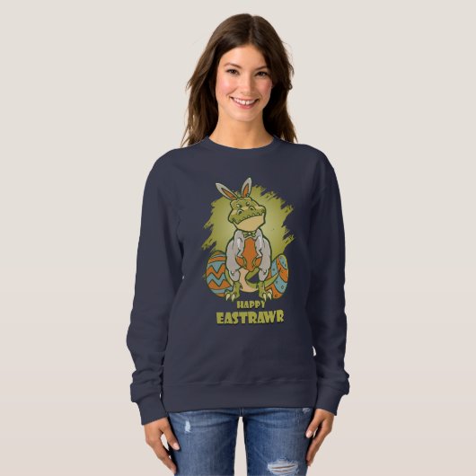 Happy Eastrawr | Sweatshirt des femmes (Devant entier)