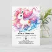 Happy Editable Horse Verjaardag Kaart (Staand voorkant)