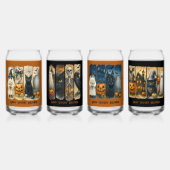 Happy Éffrayant Halloween Scenes Drinkware Set (Recto)