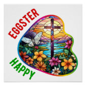 Happy Eggster - Vector Perfect Poster (Voorkant)