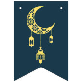 Happy Eid 2023 Navy Modern Eid Decoration Banner (Eerste vlag)