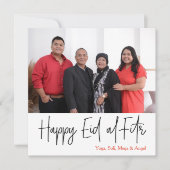 Happy Eid al-Fitr-fotokaart Feestdagenkaart