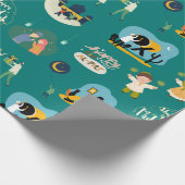 Happy Eid Al-Fitr Mubarak Cadeaupapier (Hoek)