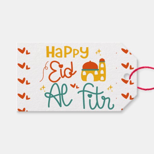 Happy Eid Cadeaulabel (Voorkant (Horizontaal))