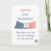 Happy Eid - Handshake Kaart (Voorkant)