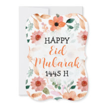 Happy Eid Mubarak 1445 H Aangepast Wenskaart