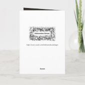 Happy Eid Mubarak Brown en Golden Crescent Kaart (Achterkant)