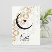 Happy Eid Mubarak Mandala Kaart (Staand voorkant)