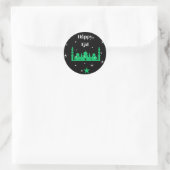 Happy Eid Ronde Sticker (Tas)