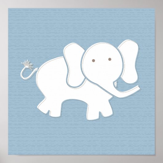 Happy Elephant Art Print (Voorkant)