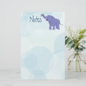 Happy Elephant Briefpapier (Staand voorkant)